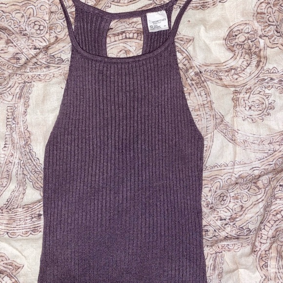 Full Tilt Tops - Full Tilt/Tilly’s Purple Ribbed Tank Top
